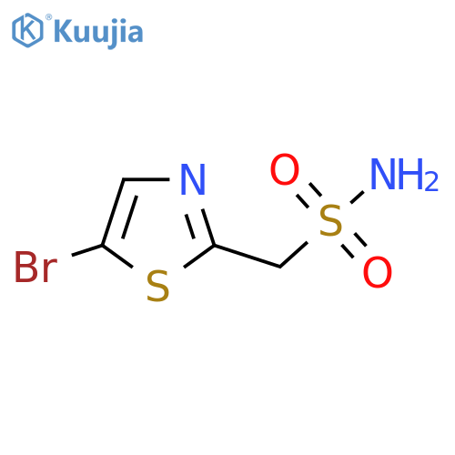 (5-bromo-1,3-thiazol-2-yl)methanesulfonamide structure
