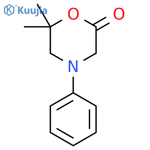 6,6-Dimethyl-4-phenylmorpholin-2-one structure