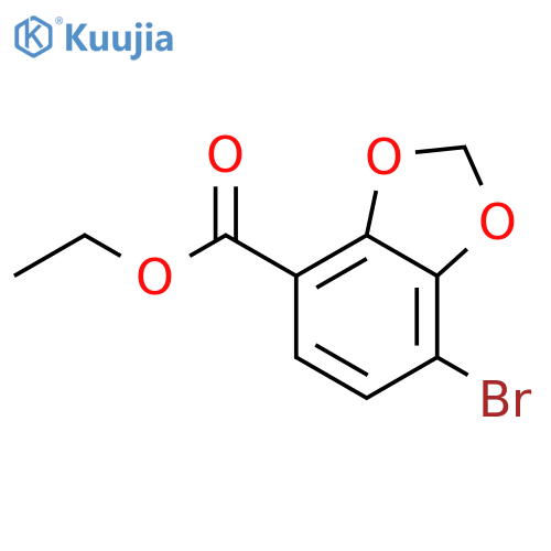 ethyl 7-bromo-1,3-benzodioxole-4-carboxylate structure