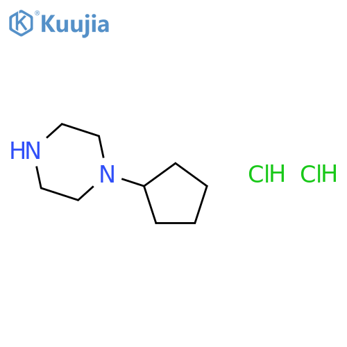 1-Cyclopentylpiperazine dihydrochloride structure