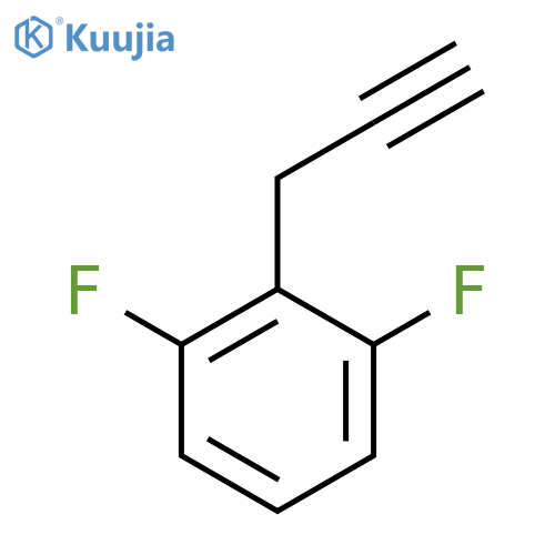 1,3-difluoro-2-(prop-2-yn-1-yl)benzene structure