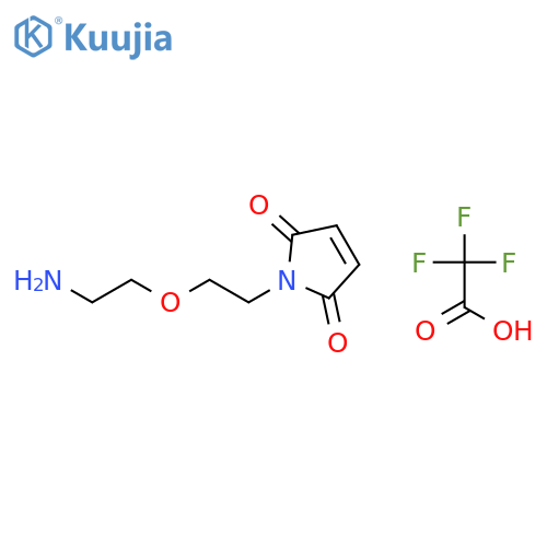 1-[2-(2-aminoethoxy)ethyl]-2,5-dihydro-1H-pyrrole-2,5-dione trifluoroacetate structure