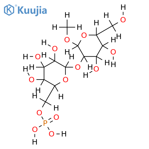 Me glycoside,6'-phosphate-2-O-alpha-D-Mannopyranosyl-D-mannose structure