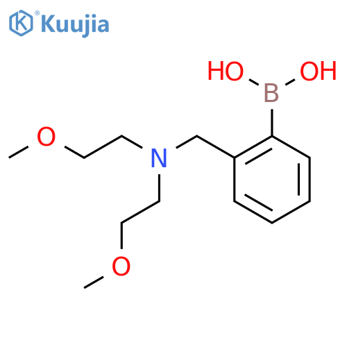 (2-((Bis(2-methoxyethyl)amino)methyl)phenyl)boronic acid structure