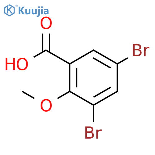 3,5-Dibromo-2-methoxybenzoic acid structure