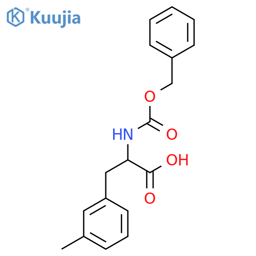 2-{[(Benzyloxy)carbonyl]amino}-3-(3-methylphenyl)propanoic acid structure