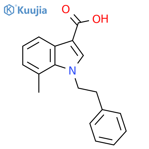 7-Methyl-1-phenethyl-1H-indole-3-carboxylic acid structure