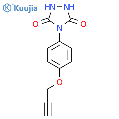 4-(4-(Prop-2-yn-1-yloxy)phenyl)-1,2,4-triazolidine-3,5-dione structure