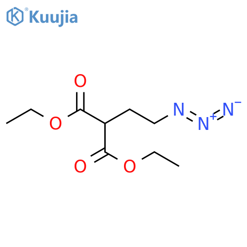 1,3-diethyl 2-(2-azidoethyl)propanedioate structure