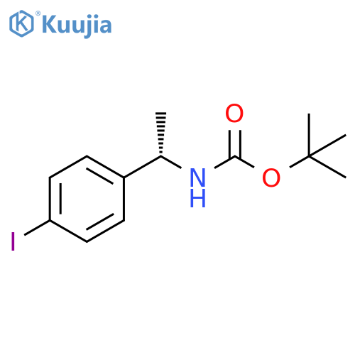 tert-butyl N-(1S)-1-(4-iodophenyl)ethylcarbamate structure
