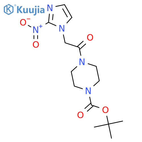 1-Piperazinecarboxylicacid, 4-[2-(2-nitro-1H-imidazol-1-yl)acetyl]-, 1,1-dimethylethyl ester structure
