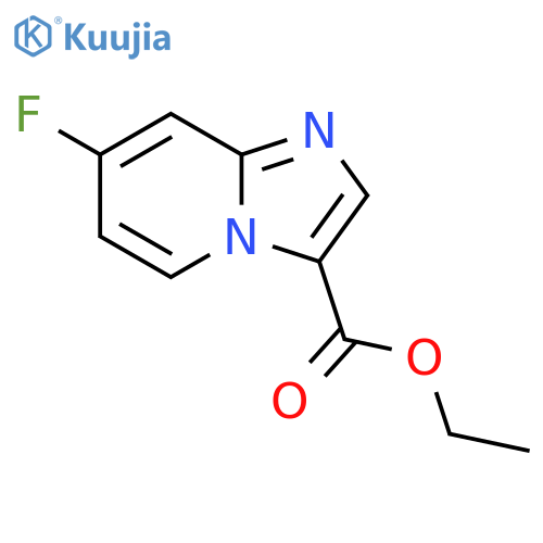 7-fluoro-Imidazo[1,2-a]pyridine-3-carboxylic acid ethyl ester structure