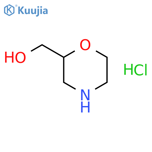 (2S)-morpholin-2-ylmethanol hydrochloride structure