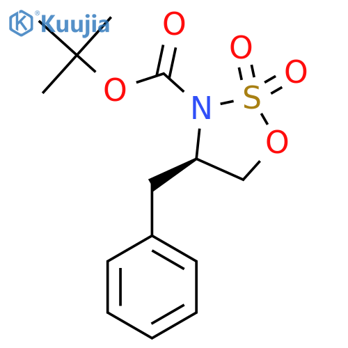 (R)-3-Boc-4-benzyl-1,2,3-oxathiazolidine 2,2-dioxide structure