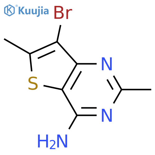 7-bromo-2,6-dimethyl-thieno3,2-dpyrimidin-4-ylamine structure
