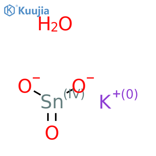 dipotassium:dioxido(oxo)tin:trihydrate structure