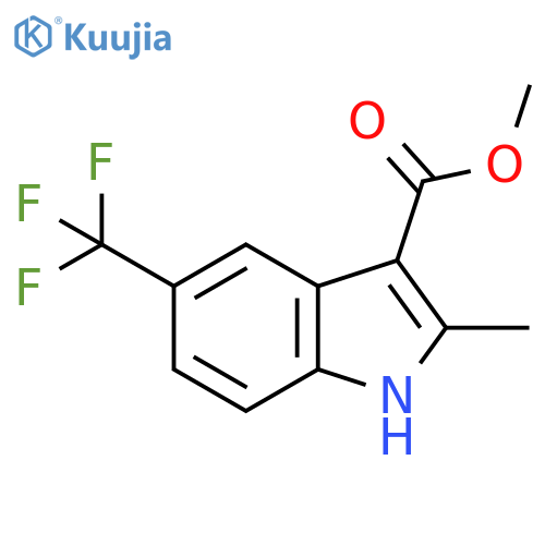 methyl 2-methyl-5-(trifluoromethyl)-1H-indole-3-carboxylate structure