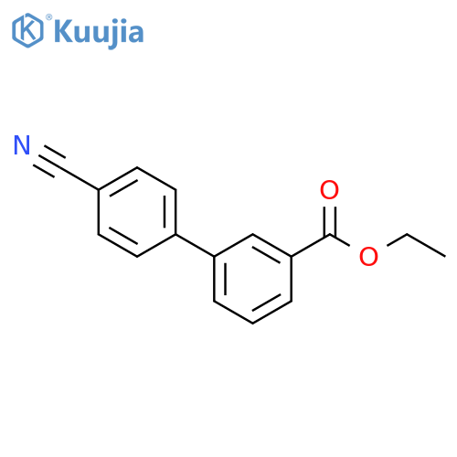 Ethyl 4'-cyanobiphenyl-3-carboxylate structure