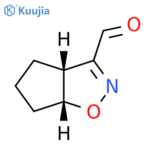 4H-Cyclopent[d]isoxazole-3-carboxaldehyde, 3a,5,6,6a-tetrahydro-, (3aR,6aR)-rel- structure