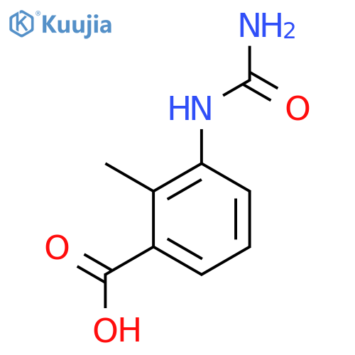 3-(Aminocarbonyl)amino-2-methylbenzoic acid structure