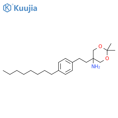 2,2-Dimethyl-5-2-(4-octylphenyl)ethyl-1,3-dioxan-5-amine structure