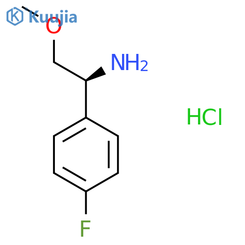 (S)-1-(4-Fluorophenyl)-2-methoxyethan-1-amine hydrochloride structure