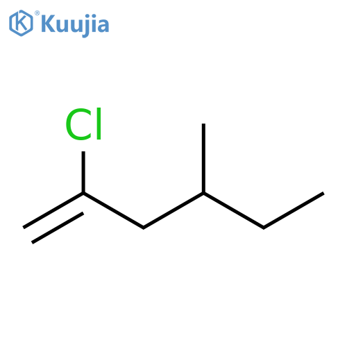 1-Hexene, 2-chloro-4-methyl- structure