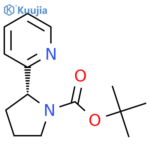(R)-tert-butyl 2-(pyridin-2-yl)pyrrolidine-1-carboxylate structure