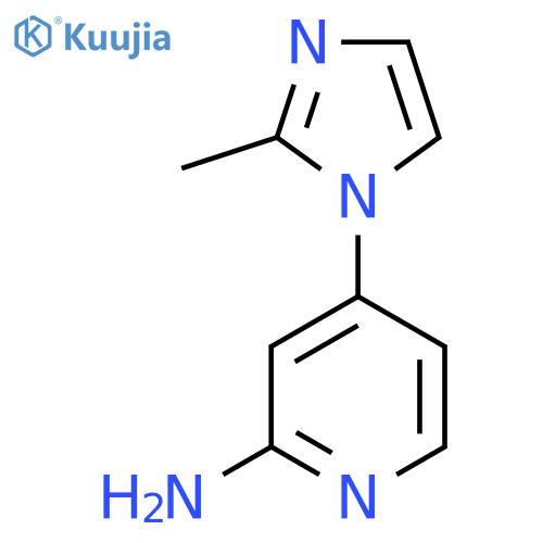 4-(2-METHYL-1H-IMIDAZOL-1-YL)PYRIDIN-2-AMINE structure