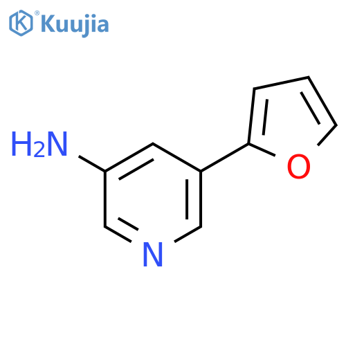 5-(furan-2-yl)pyridin-3-amine structure