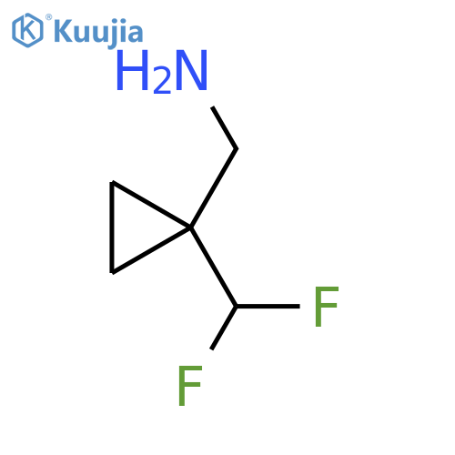 1-[1-(difluoromethyl)cyclopropyl]methanamine structure