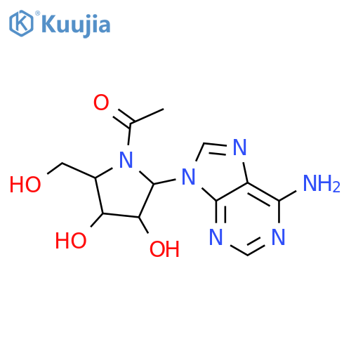 Adenine,9-(4-acetamido-4-deoxy-b-D-xylofuranosyl)- (8CI) structure
