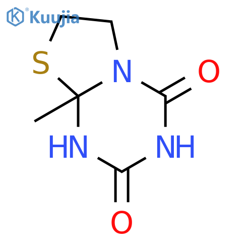 2H-Thiazolo[3,2-a]-1,3,5-triazine-2,4(3H)-dione,tetrahydro-8a-methyl- structure