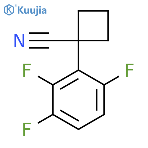 1-(2,3,6-trifluorophenyl)cyclobutane-1-carbonitrile structure