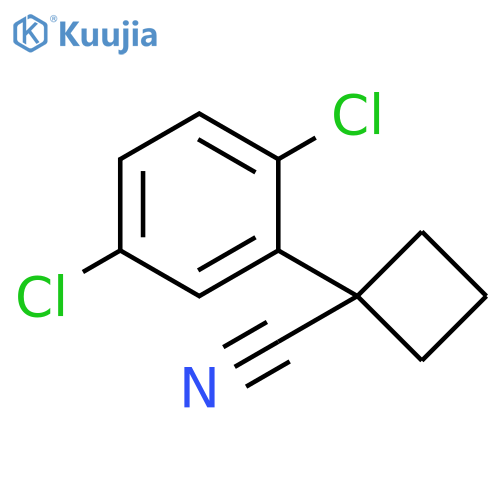 1-(2,5-dichlorophenyl)cyclobutane-1-carbonitrile structure