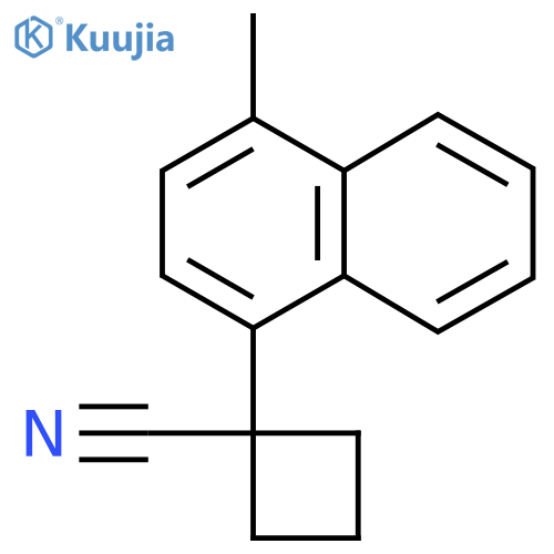 1-(4-Methylnaphthalen-1-yl)cyclobutane-1-carbonitrile structure