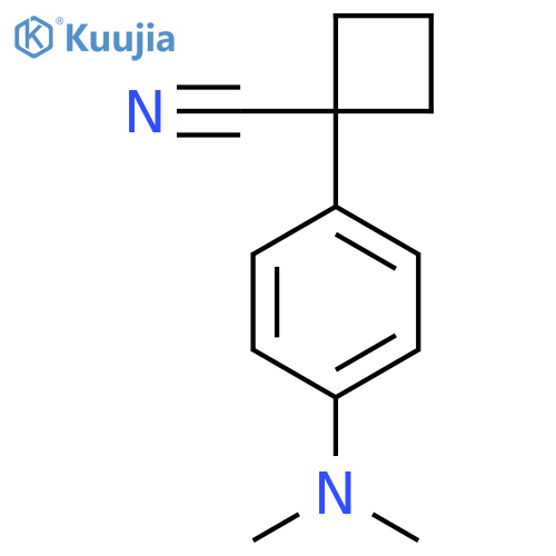 1-4-(dimethylamino)phenylcyclobutane-1-carbonitrile structure