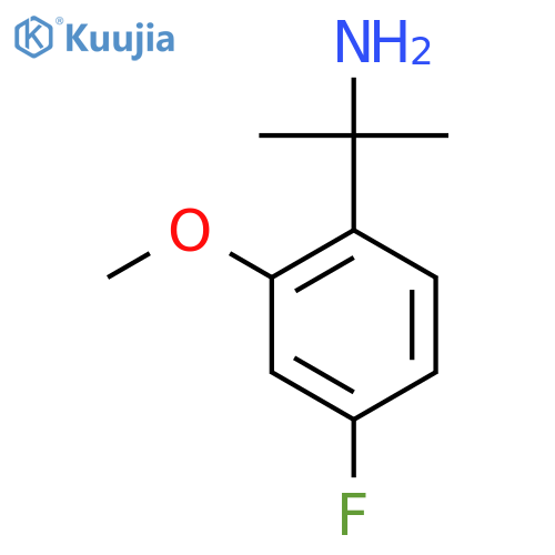 2-(4-fluoro-2-methoxyphenyl)propan-2-amine structure