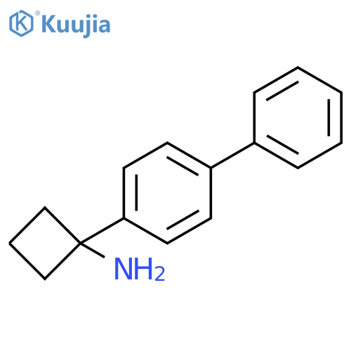 1-(4-phenylphenyl)cyclobutan-1-amine structure