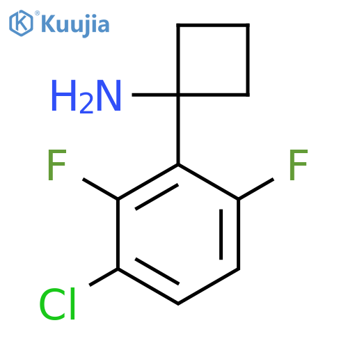 1-(3-Chloro-2,6-difluorophenyl)cyclobutan-1-amine structure
