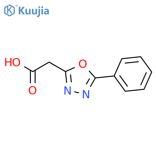 2-(5-phenyl-1,3,4-oxadiazol-2-yl)acetic acid structure