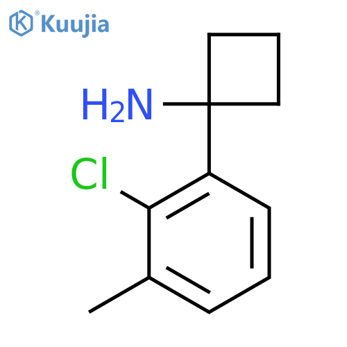 1-(2-chloro-3-methylphenyl)cyclobutan-1-amine structure