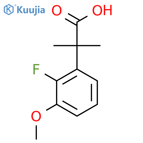 2-(2-Fluoro-3-methoxyphenyl)-2-methylpropanoic acid structure