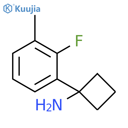 1-(2-fluoro-3-methylphenyl)cyclobutan-1-amine structure