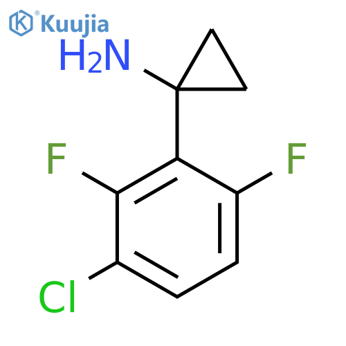 1-(3-chloro-2,6-difluorophenyl)cyclopropan-1-amine structure