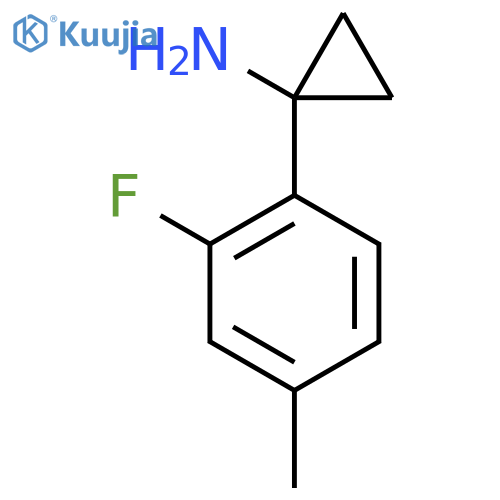 1-(2-Fluoro-4-methylphenyl)cyclopropan-1-amine structure