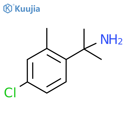2-(4-chloro-2-methylphenyl)propan-2-amine structure