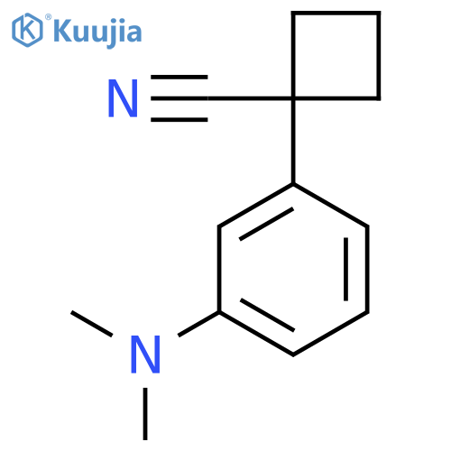 1-3-(dimethylamino)phenylcyclobutane-1-carbonitrile structure
