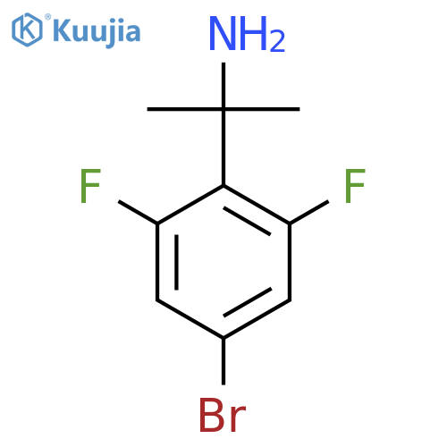 2-(4-bromo-2,6-difluorophenyl)propan-2-amine structure