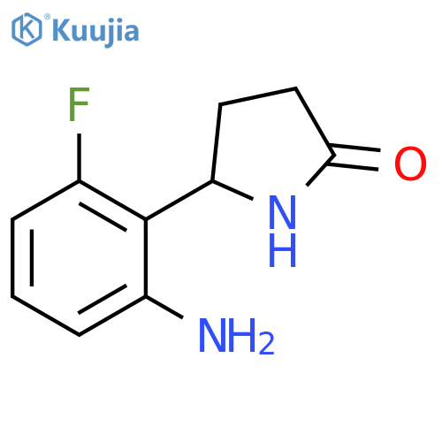 5-(2-AMINO-6-FLUOROPHENYL)PYRROLIDIN-2-ONE structure